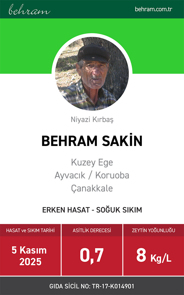 Behram Sakin 2025